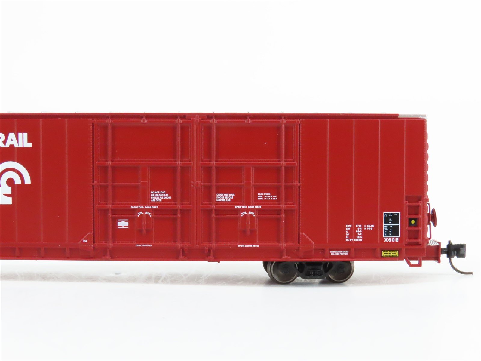 N Scale Bluford Shops 87060 CR Conrail 86' Quad Door Auto Parts Box Car 293067