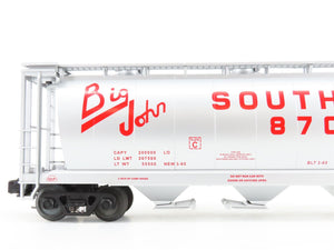 O Gauge 3-Rail MTH 20-97435 SOU Southern 4-Bay Cylindrical Hopper #8701
