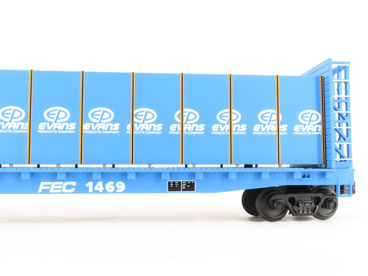 O Gauge 3-Rail MTH 20-98112 FEC Florida East Coast Bulkhead Flat Car 1469 w/Load