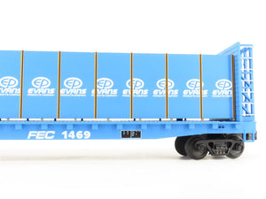 O Gauge 3-Rail MTH 20-98112 FEC Florida East Coast Bulkhead Flat Car 1469 w/Load