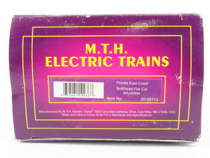 O Gauge 3-Rail MTH 20-98112 FEC Florida East Coast Bulkhead Flat Car 1469 w/Load