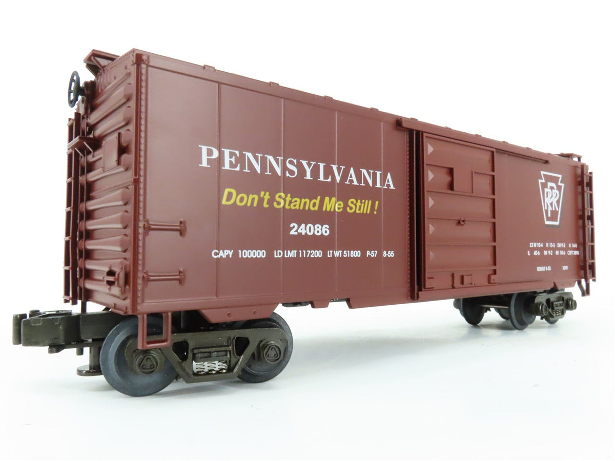 O Gauge 3-Rail MTH MT-9302L PRR &quot;Merchandise Service&quot; 40&#39; Box Car #24086