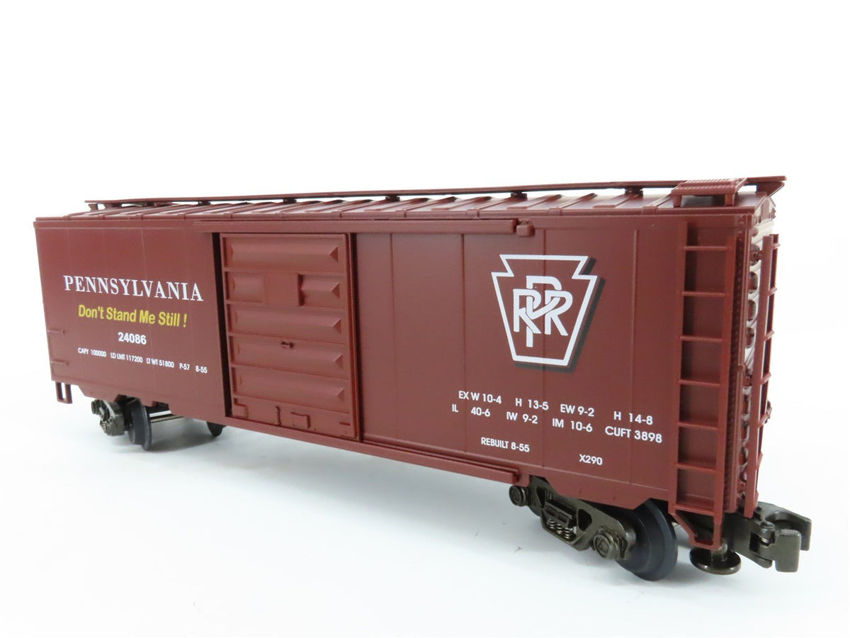 O Gauge 3-Rail MTH MT-9302L PRR &quot;Merchandise Service&quot; 40&#39; Box Car #24086