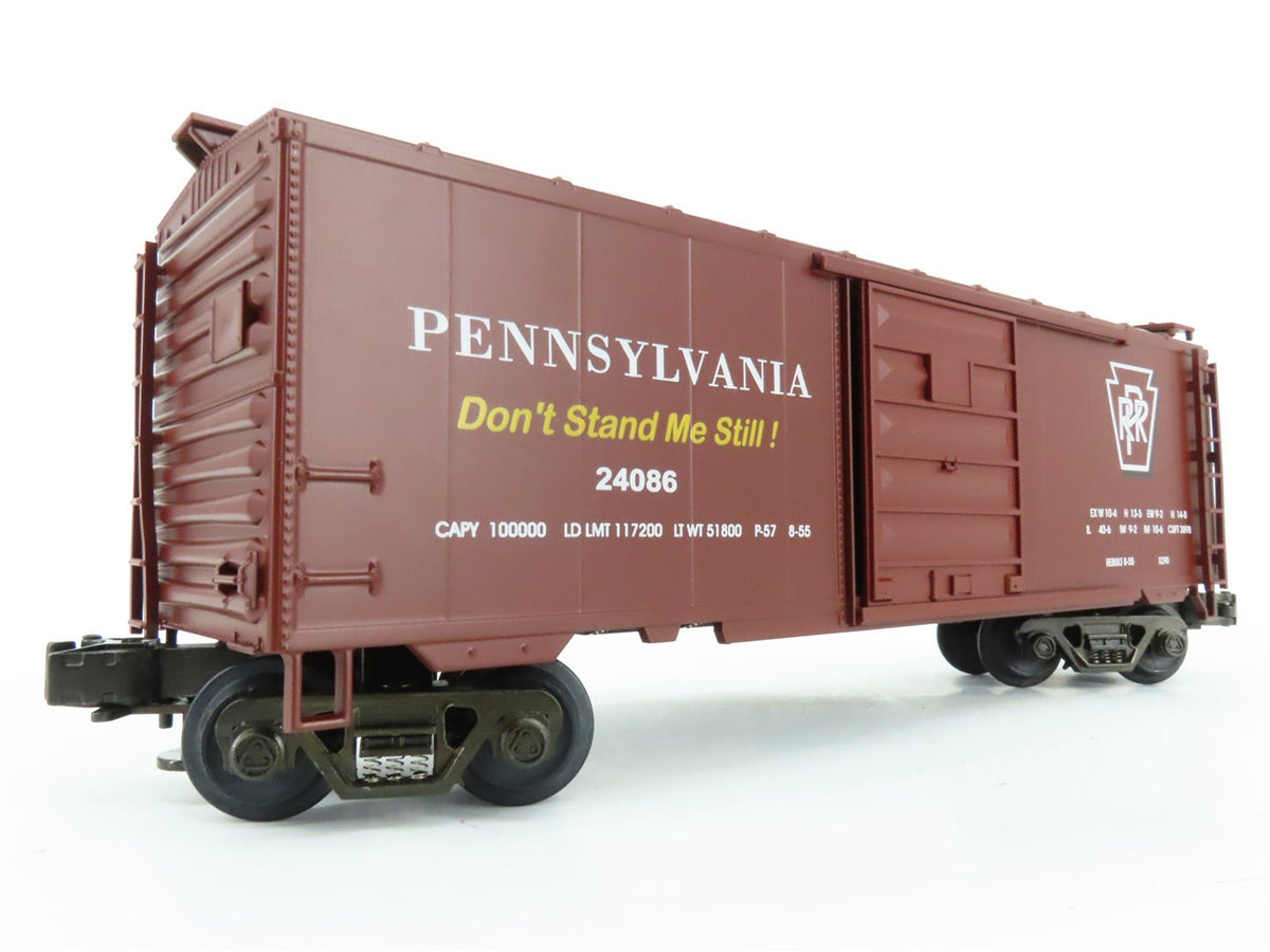 O Gauge 3-Rail MTH MT-9302L PRR &quot;Merchandise Service&quot; 40&#39; Box Car #24086