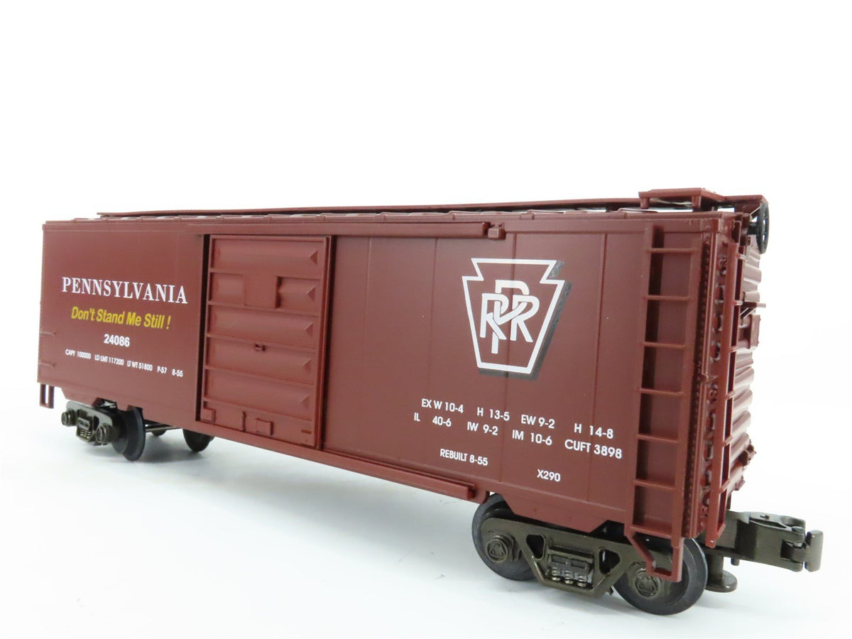 O Gauge 3-Rail MTH MT-9302L PRR &quot;Merchandise Service&quot; 40&#39; Box Car #24086