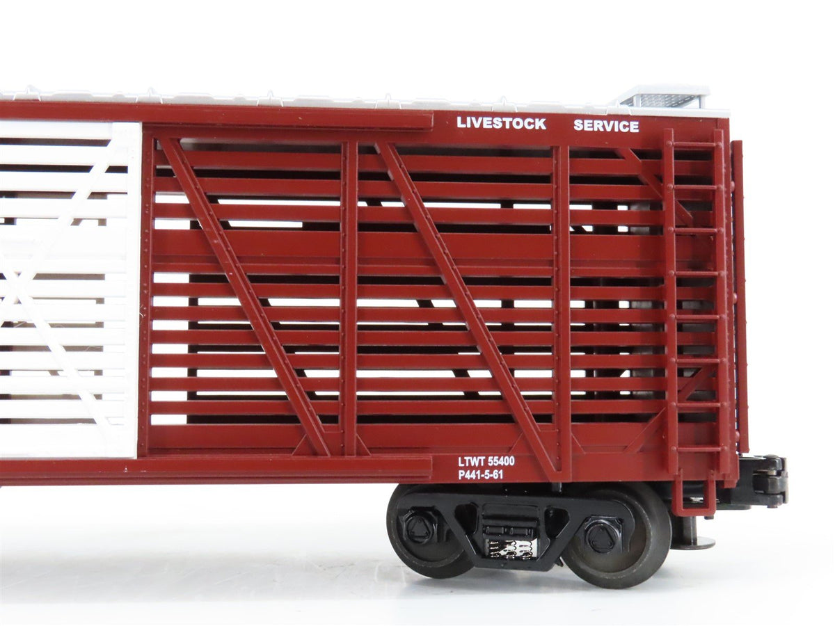 O Gauge 3-Rail MTH 20-94503 PRR Pennsylvania 40&#39; Steel-Side Stock Car #130554