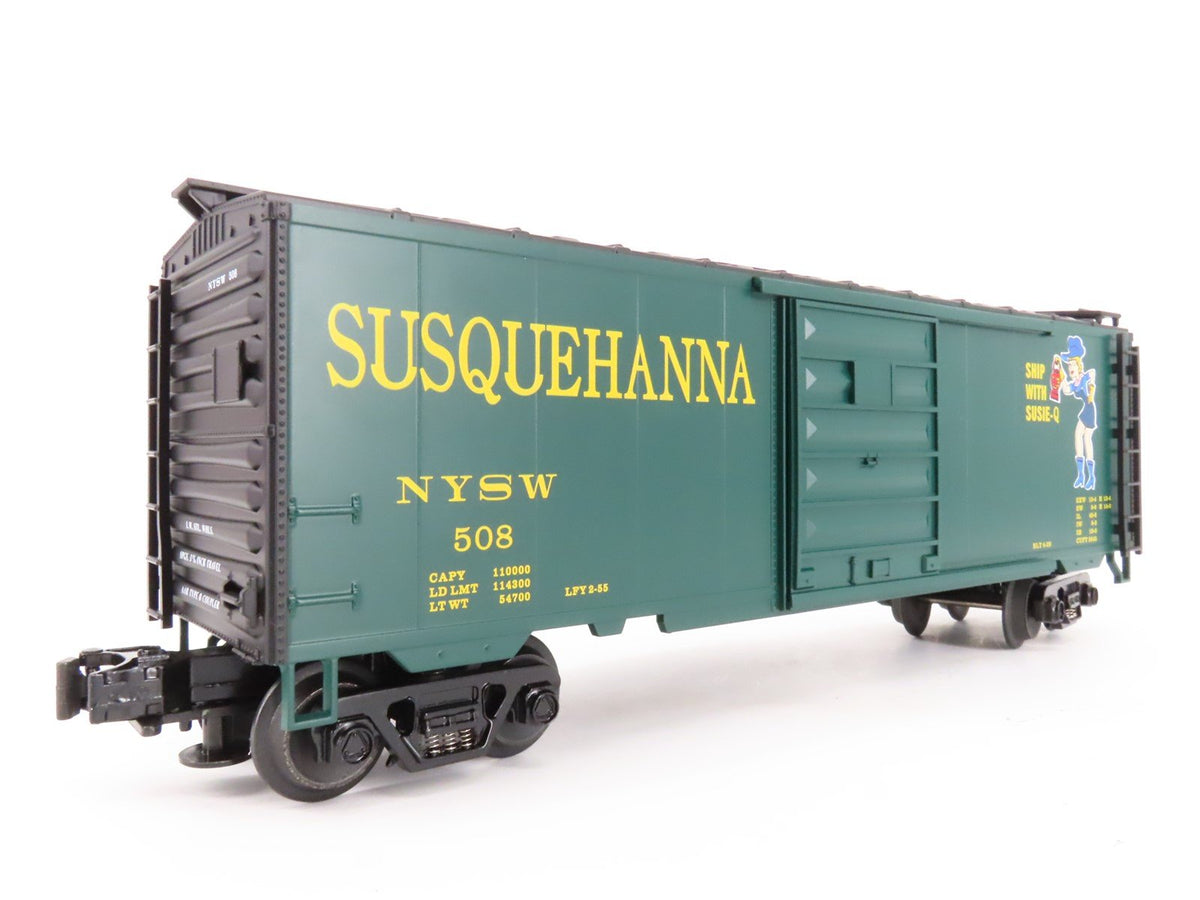 O Gauge 3-Rail MTH 20-93019 NYSW &quot;Susie-Q&quot; 40&#39; Single Door Box Car #508