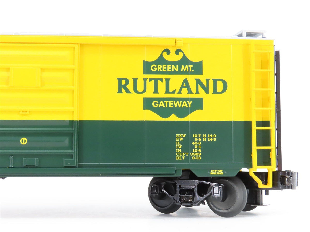 O Gauge 3-Rail MTH 20-93149 RUT Rutland &quot;Green Mt. Gateway&quot; 40&#39; Box Car #268