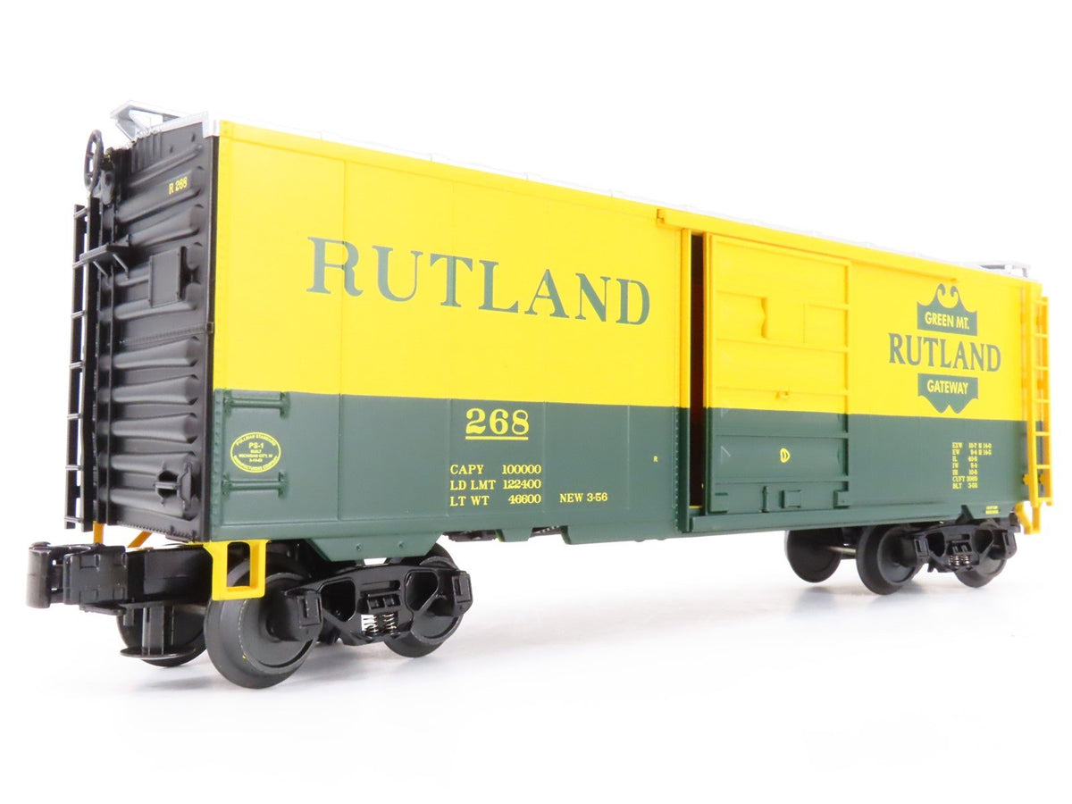 O Gauge 3-Rail MTH 20-93149 RUT Rutland &quot;Green Mt. Gateway&quot; 40&#39; Box Car #268