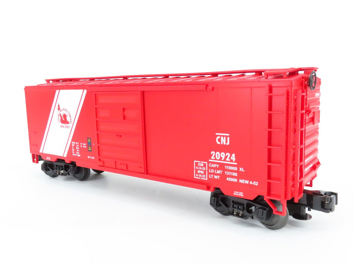 O Gauge 3-Rail MTH 20-93119 CNJ Jersey Central 40&#39; Single Door Box Car #20924