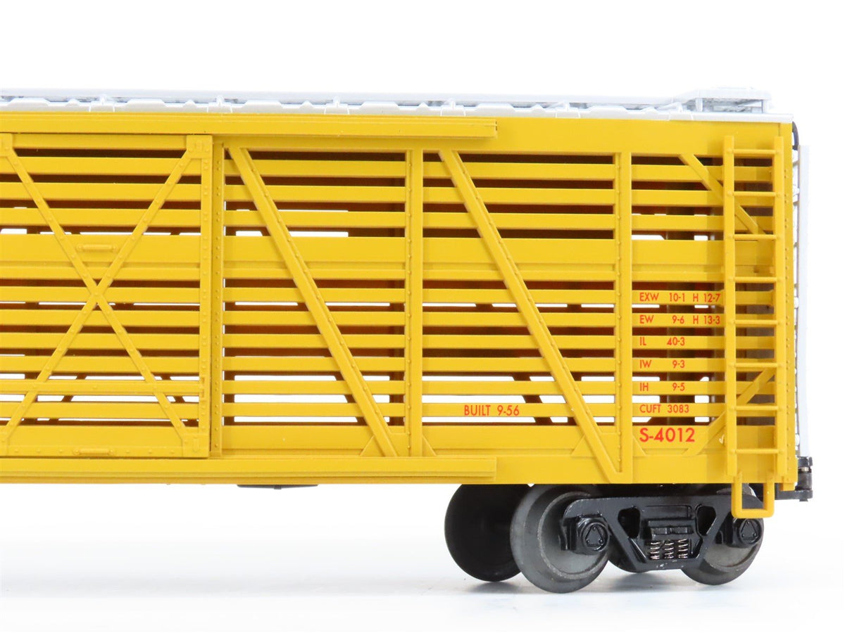 O Gauge 3-Rail MTH 20-94502 UP Union Pacific 40&#39; Steel-Side Stock Car #47456D