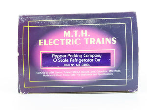 O Gauge 3-Rail MTH MT-9400L MNX Pepper Packing Co. 40' Steel Reefer #2319