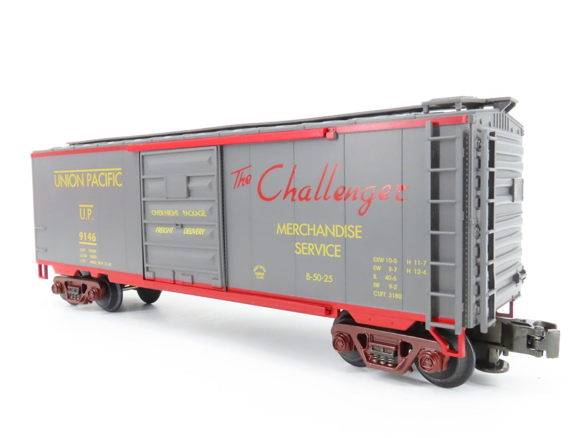 O Gauge 3-Rail MTH MT-9301L UP Union Pacific &quot;The Challenger&quot; 40&#39; Box Car #9146