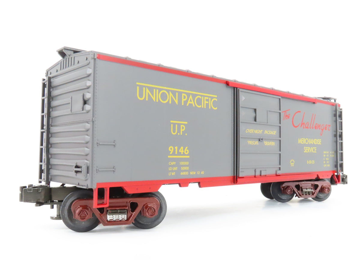 O Gauge 3-Rail MTH MT-9301L UP Union Pacific &quot;The Challenger&quot; 40&#39; Box Car #9146