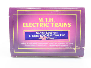 O Gauge 3-Rail MTH 20-9600L NS Norfolk Southern 8,000 Gallon Tank Car #67845