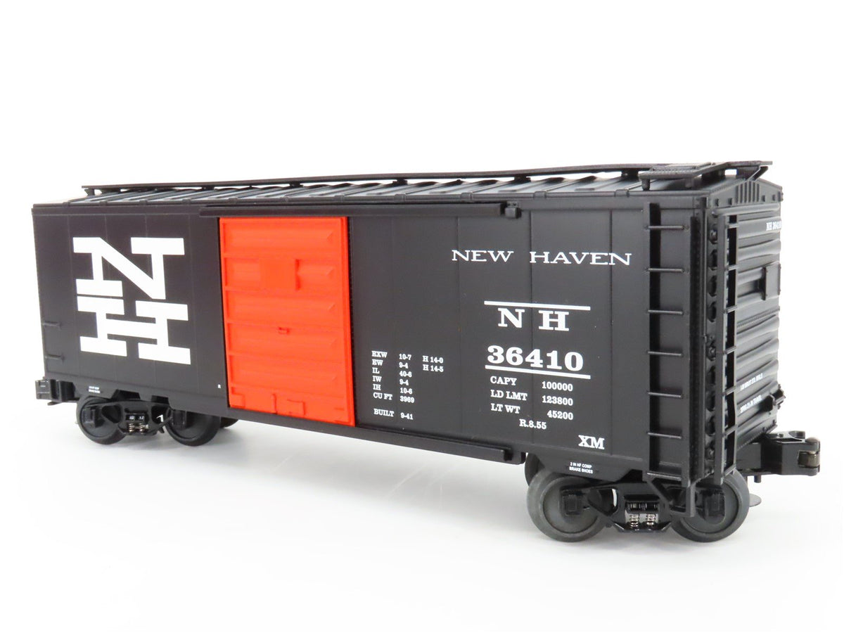 O Gauge 3-Rail MTH 20-93121 NH New Haven 40&#39; Single Door Box Car #36410