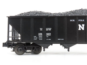 O Gauge 3-Rail MTH 20-97408 N&W Norfolk & Western 4-Bay Hopper #131410 w/ Load