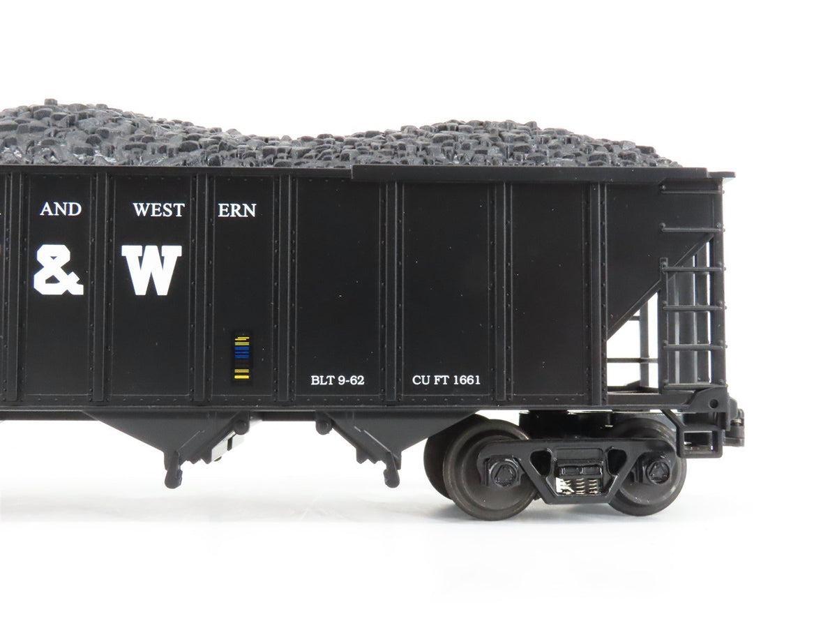 O Gauge 3-Rail MTH 20-97408 N&amp;W Norfolk &amp; Western 4-Bay Hopper #131410 w/ Load