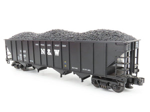O Gauge 3-Rail MTH 20-97408 N&W Norfolk & Western 4-Bay Hopper #131410 w/ Load