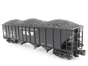 O Gauge 3-Rail MTH 20-97408 N&W Norfolk & Western 4-Bay Hopper #131410 w/ Load