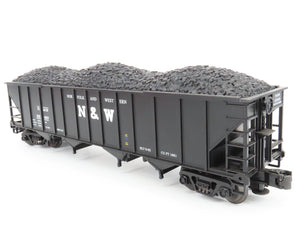 O Gauge 3-Rail MTH 20-97408 N&W Norfolk & Western 4-Bay Hopper #131410 w/ Load