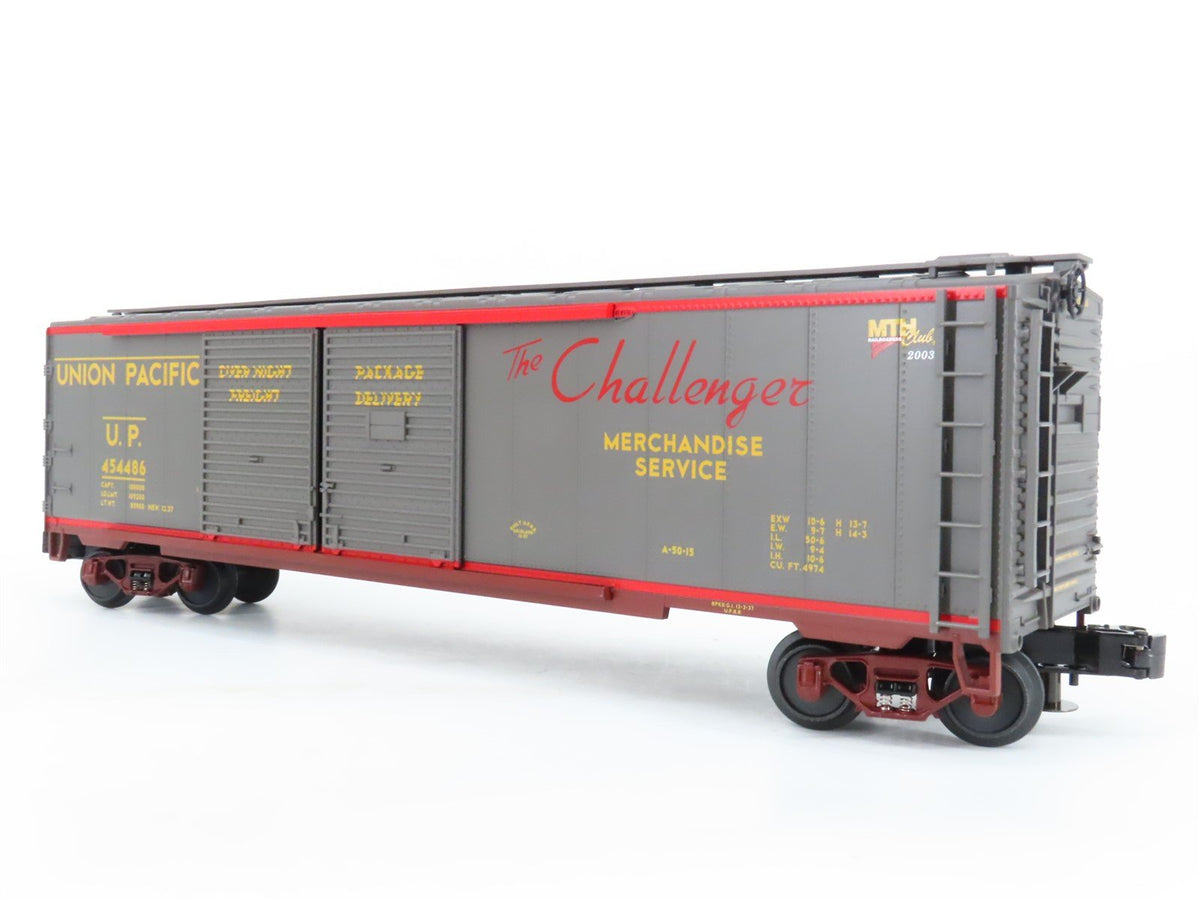 O Gauge 3-Rail MTH 20-93130 UP Union Pacific &quot;Challenger&quot; 50&#39; Box Car #454486