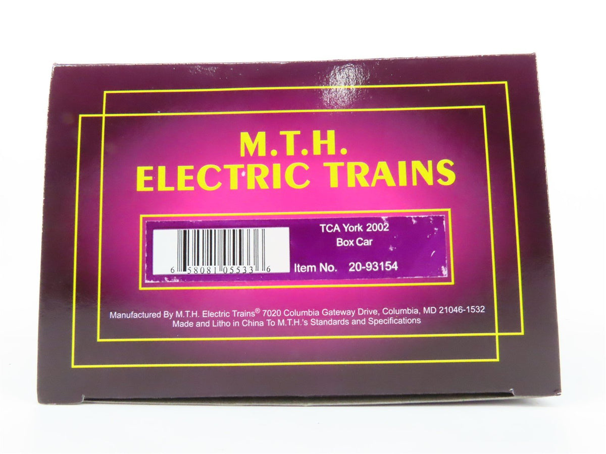 O Gauge 3-Rail MTH 20-93154 TCA 2002 Inaugural York Collector Box Car