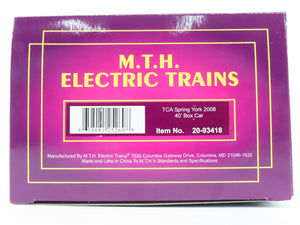 O Gauge 3-Rail MTH 20-93418 TCA Spring York 2008 40' Box Car