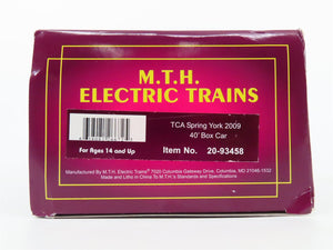 O Gauge 3-Rail MTH 20-93458 TCA Spring York 2009 40' Box Car