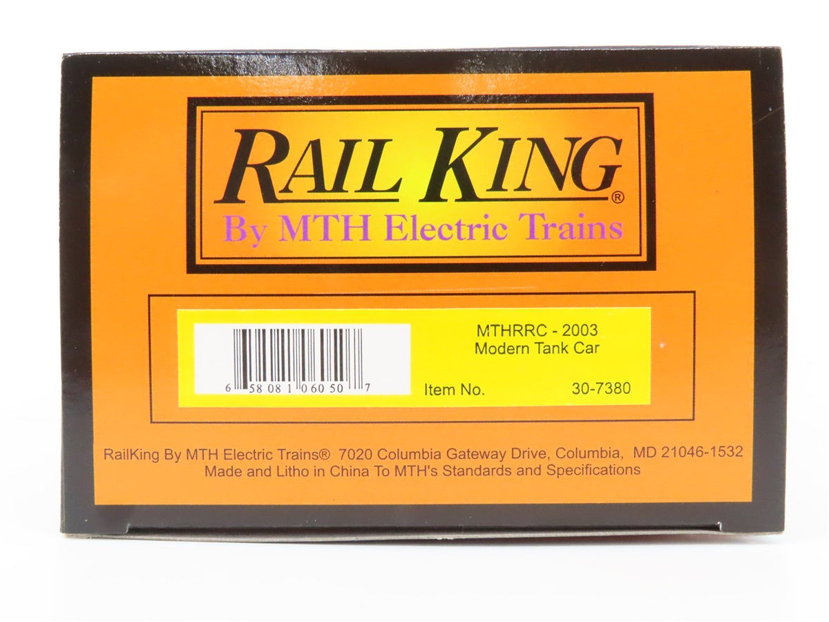 O27 Gauge 3-Rail MTH RailKing 30-7380 MTHRRC 2003 Modern Tank Car