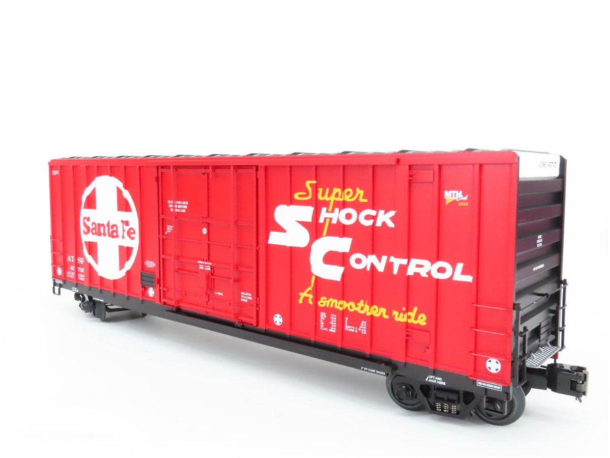 O Gauge 3-Rail MTH 20-93239 ATSF Santa Fe 50&#39; Hi-Cube Plug Door Box Car #45705