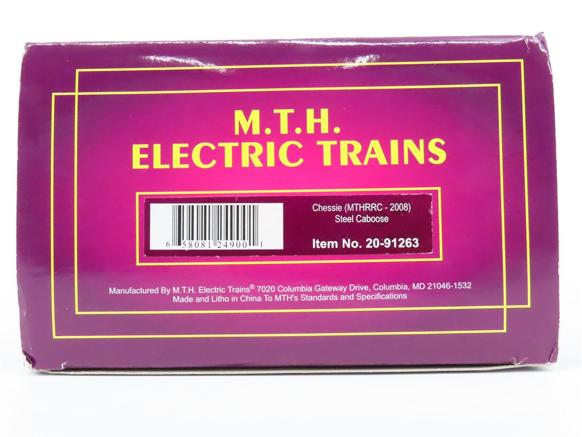 O Gauge 3-Rail MTH 20-91263 WM Chessie System Center Cupola Steel Caboose #1893