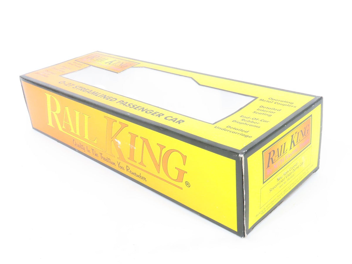 O27 Gauge 3-Rail MTH RailKing RK-6022 NYC Streamline Vista Dome Passenger #10590