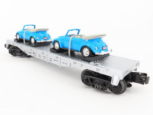 O27 Gauge 3-Rail MTH RailKing 30-8311 WP Western Pacific Flat Car w/ '67 VW's
