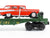O27 Gauge 3-Rail MTH RailKing 30-8310 RDG Reading Flat Car w/ '57 Chevy Nomads