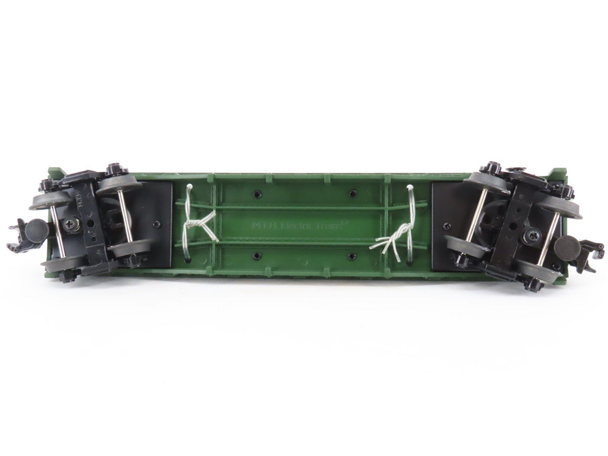 O27 Gauge 3-Rail MTH RailKing 30-8310 RDG Reading Flat Car w/ &#39;57 Chevy Nomads