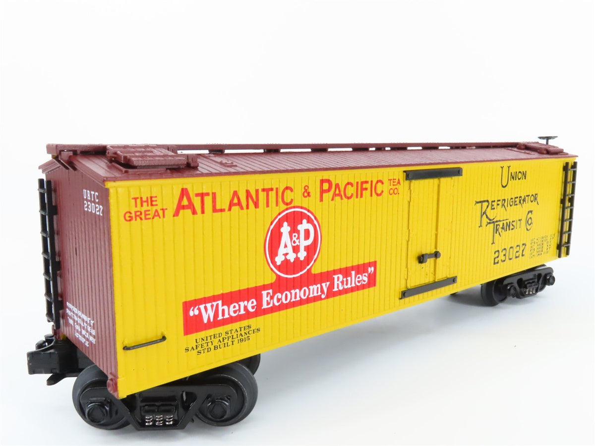 O27 Gauge 3-Rail MTH RailKing 30-8606 URTC Atlantic &amp; Pacific Tea Reefer #23027