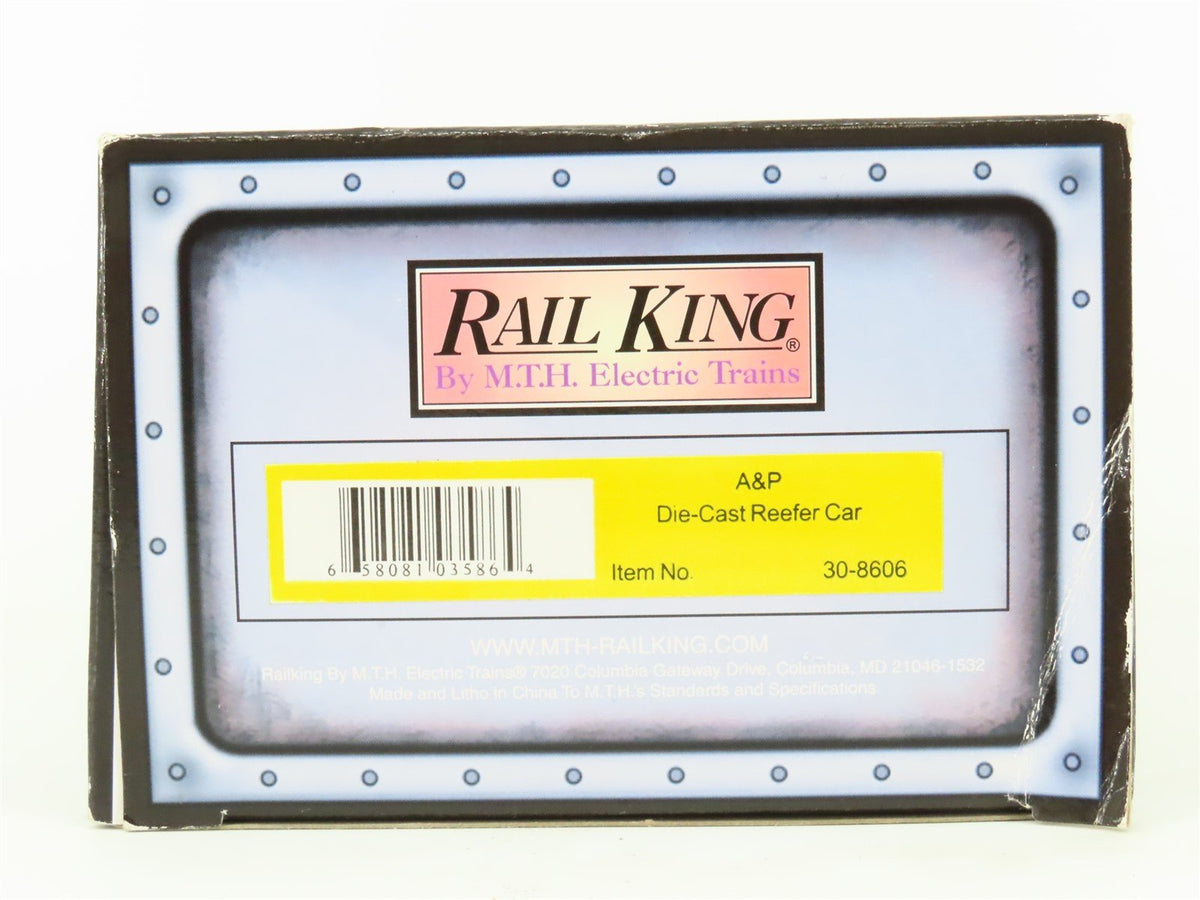 O27 Gauge 3-Rail MTH RailKing 30-8606 URTC Atlantic &amp; Pacific Tea Reefer #23027