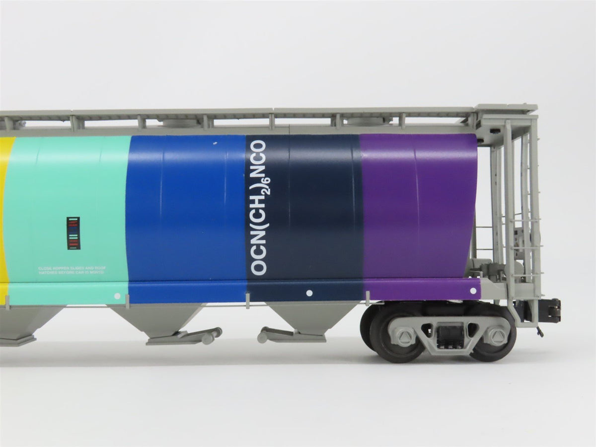 O Gauge 3-Rail MTH 20-97687 CN &quot;Rainbow&quot; 4-Bay Cylindrical Hopper #370708