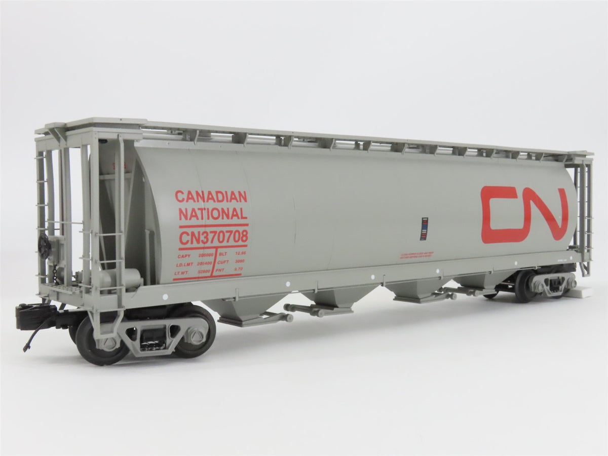 O Gauge 3-Rail MTH 20-97687 CN &quot;Rainbow&quot; 4-Bay Cylindrical Hopper #370708