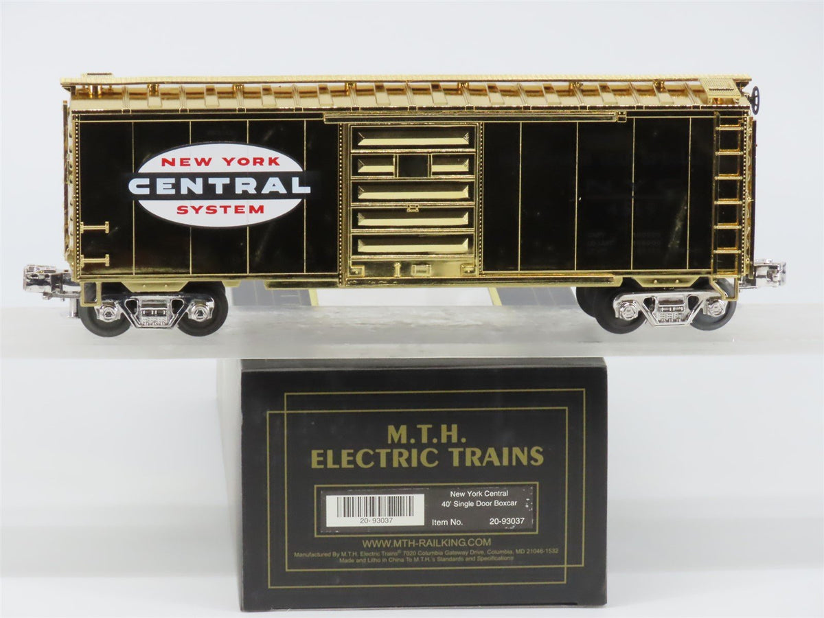 O Gauge 3-Rail MTH 20-93037 NYC Millennium Special 40&#39; Box Car - Gold Plated