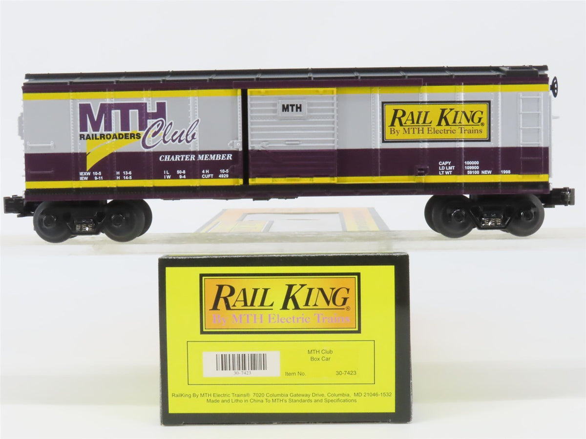 O27 Gauge 3-Rail MTH RailKing 30-7423 MTHRRC MTH Railroaders Club 40&#39; Box Car