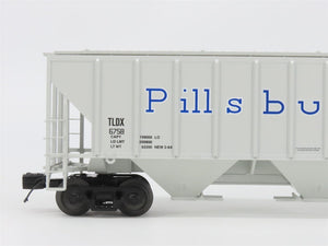 O Gauge 3-Rail MTH 20-97319 TLDX Pillsbury 3-Bay Covered Hopper #6758
