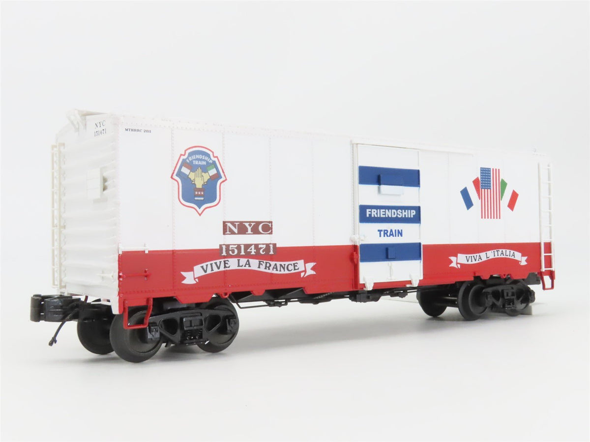O Gauge 3-Rail MTH 20-93524 NYC &quot;Friendship Train Italy/France&quot; Box Car #151471