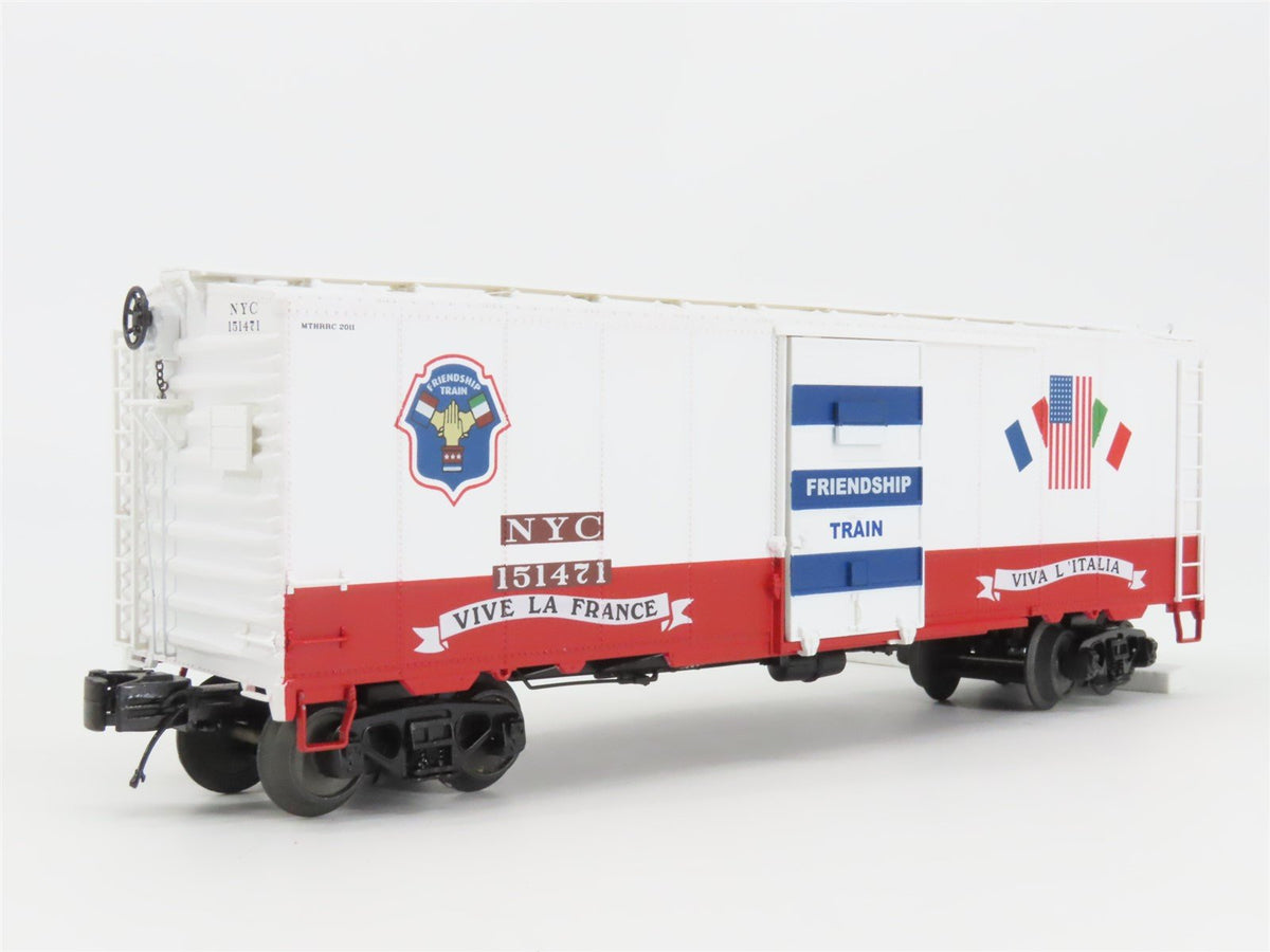 O Gauge 3-Rail MTH 20-93524 NYC &quot;Friendship Train Italy/France&quot; Box Car #151471