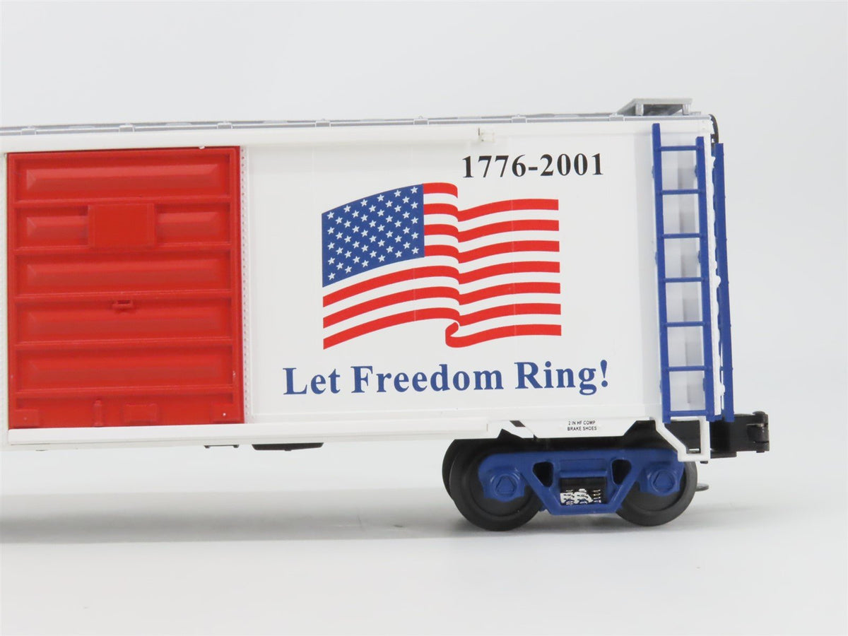 O Gauge 3-Rail MTH RailKing 20-93092 &quot;American Freedom 1776-2001&quot; Box Car #91101