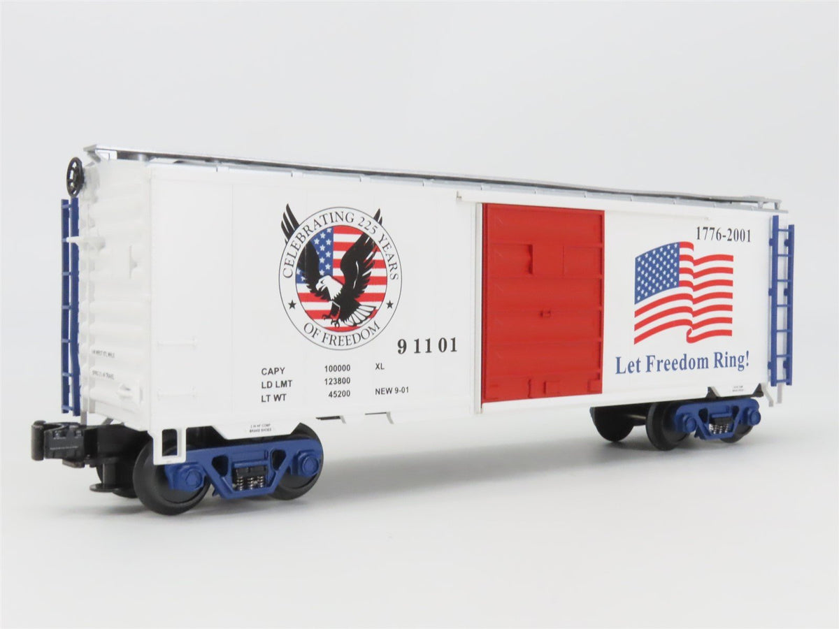 O Gauge 3-Rail MTH RailKing 20-93092 &quot;American Freedom 1776-2001&quot; Box Car #91101