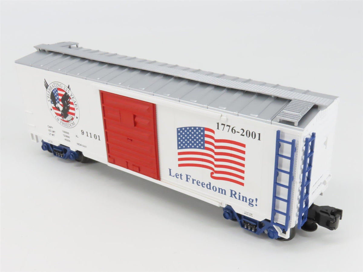 O Gauge 3-Rail MTH RailKing 20-93092 &quot;American Freedom 1776-2001&quot; Box Car #91101