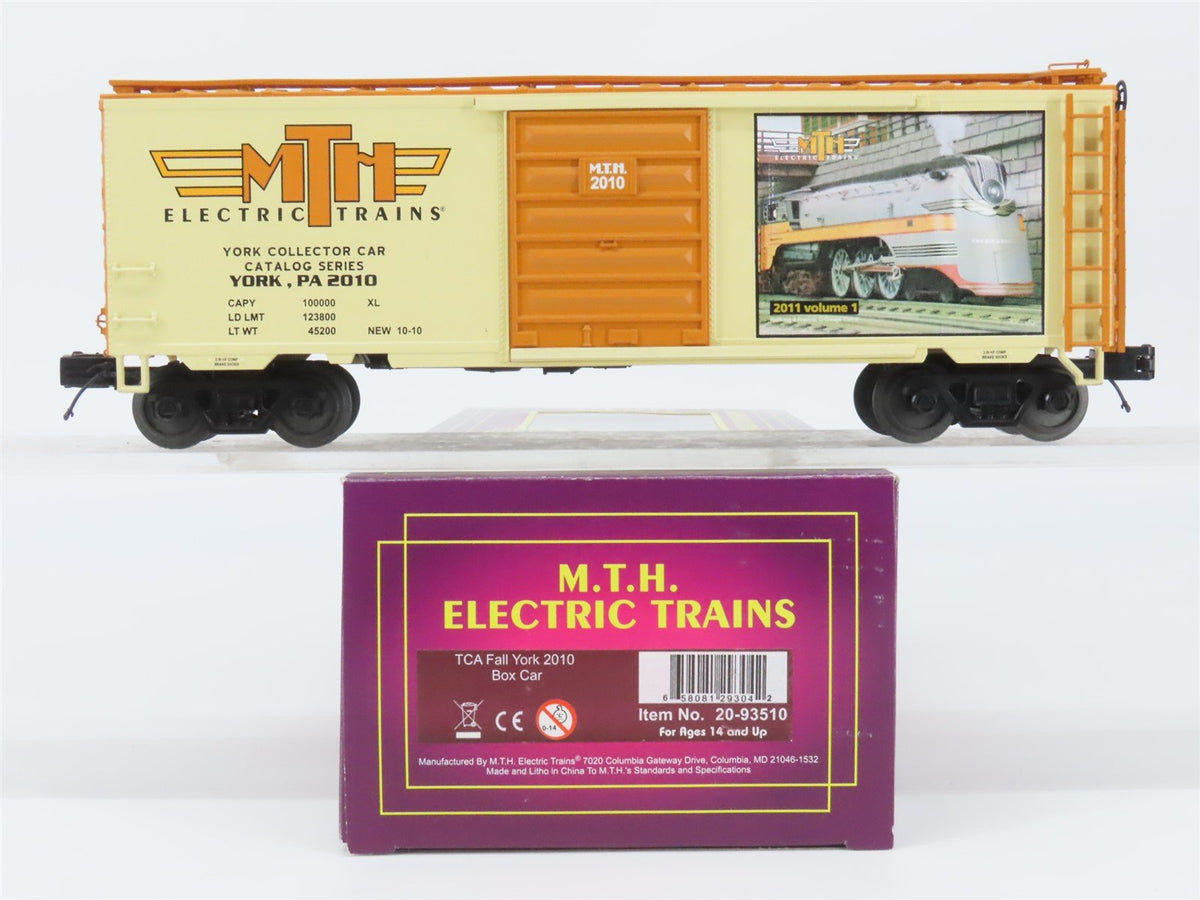 O Gauge 3-Rail MTH 20-93510 TCA Fall York 2010 40&#39; Box Car