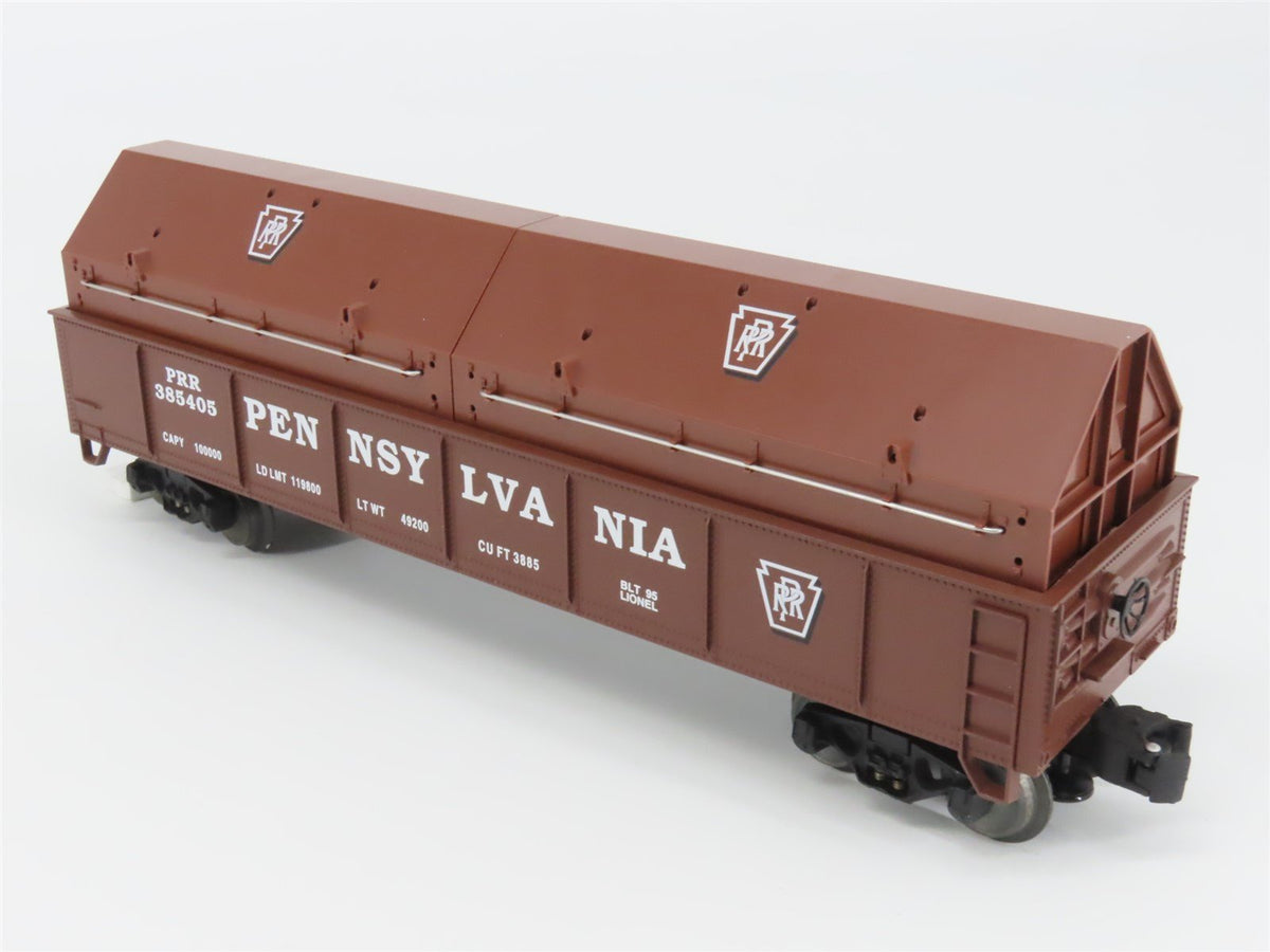 O Gauge 3-Rail Lionel 6-17406 PRR Pennsylvania Gondola #385405 w/ Coil Covers